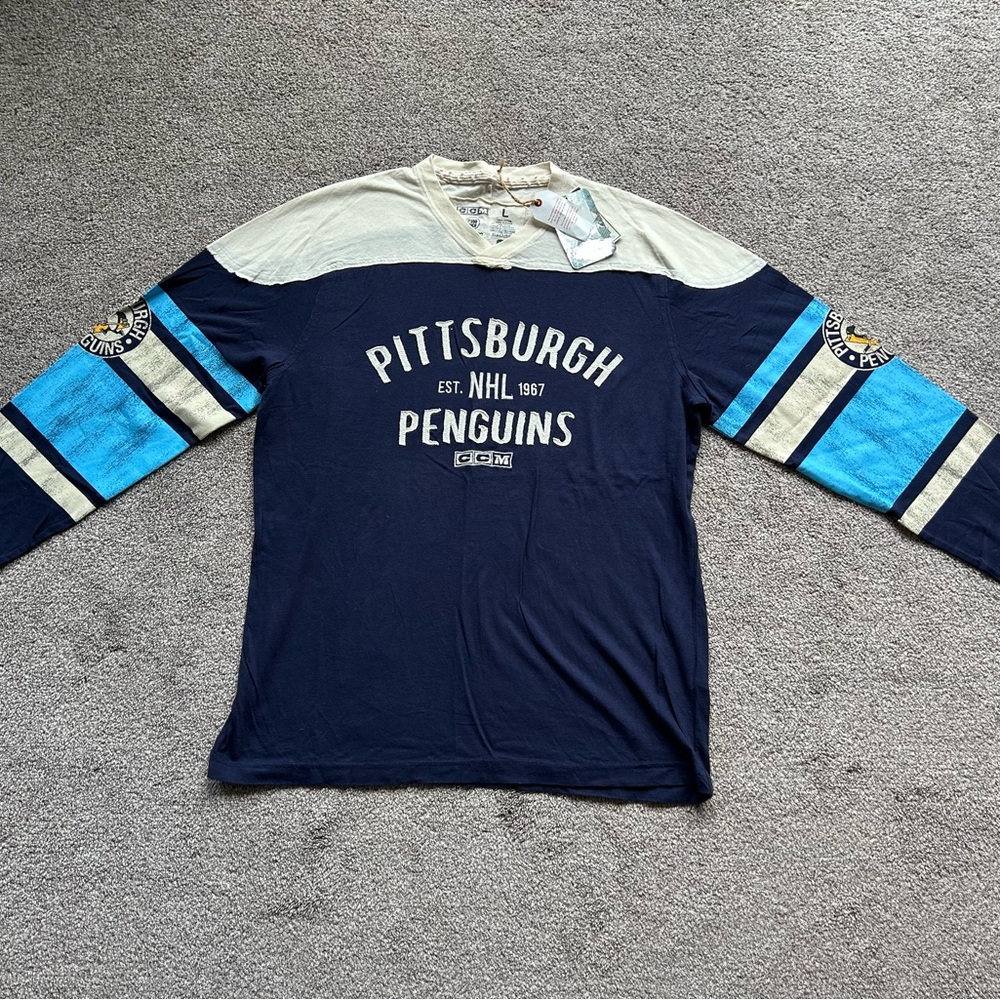 CCM NHL Pittsburgh Penguins Long Sleeve Shirt
